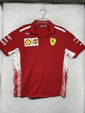 Ferrari Polo Shirt Mens XL Extra Large Red Short Sleeve Puma Racing