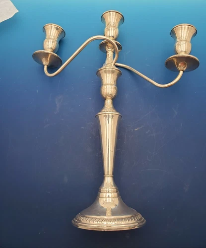 Gadroon by Reed and Barton Sterling Silver 3 light Candelabra, Weighted