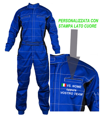 Tuta personalizzata da allenamento per go kart meccanico rally non