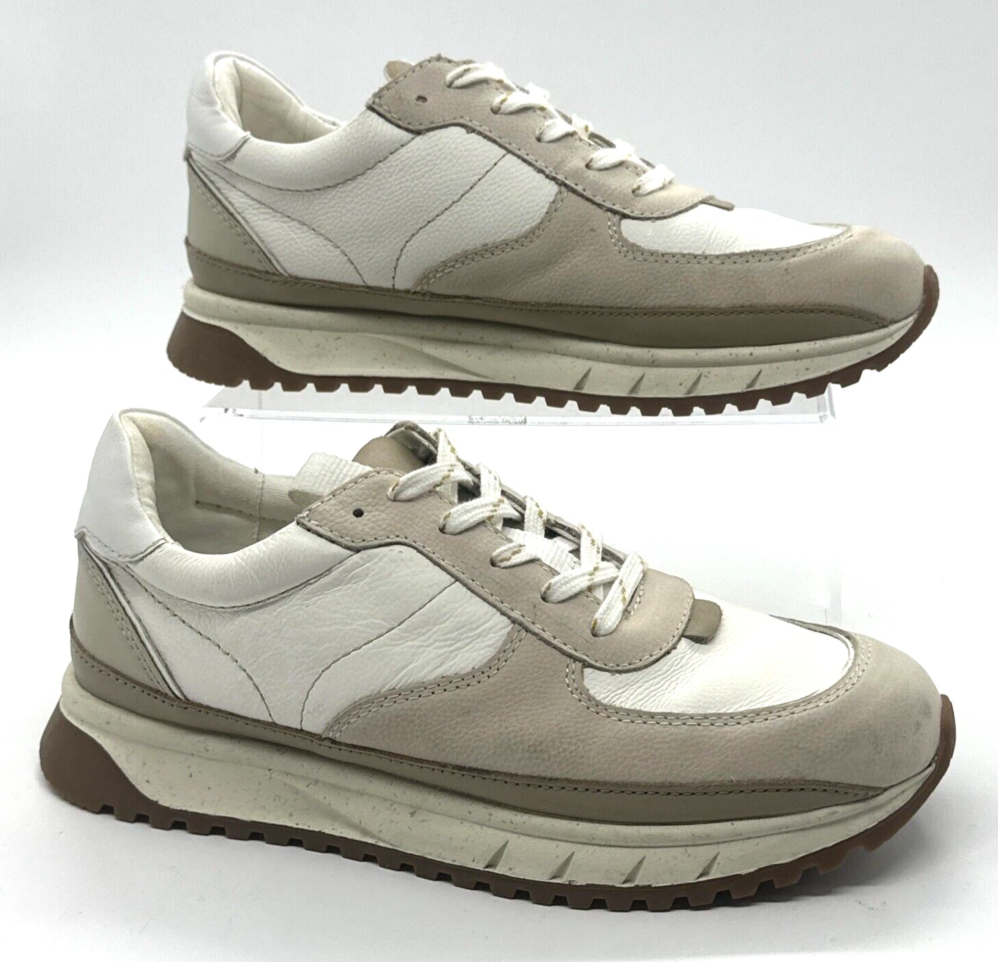 MADEWELL Kickoff Trainer Baskets Tan Lacets Chaussures en Cuir Daim   Femme US 8,5