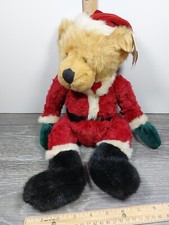 Russ Berrie Large 16" Tall Kris Santa Bear NOS w/Tags