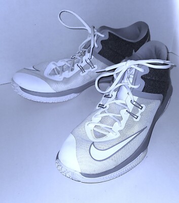 Nike Air Versatile 2 Mesh Trainers Men Sz 14 Gray White Sneaker Style 921692-101