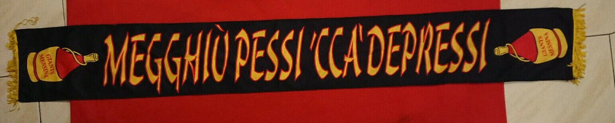 SCIARPA ULTRAS MESSINA Gioventù Sezione Terme Curva No Adesivo Toppa SCIARPA ULTRAS MESSINA Gioventù Sezione Terme Curva No Adesivo Toppa