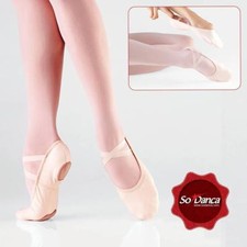 So Danca SD16 "Bliss" Stretch Canvas Ballet Shoes, Split Sole, NWD