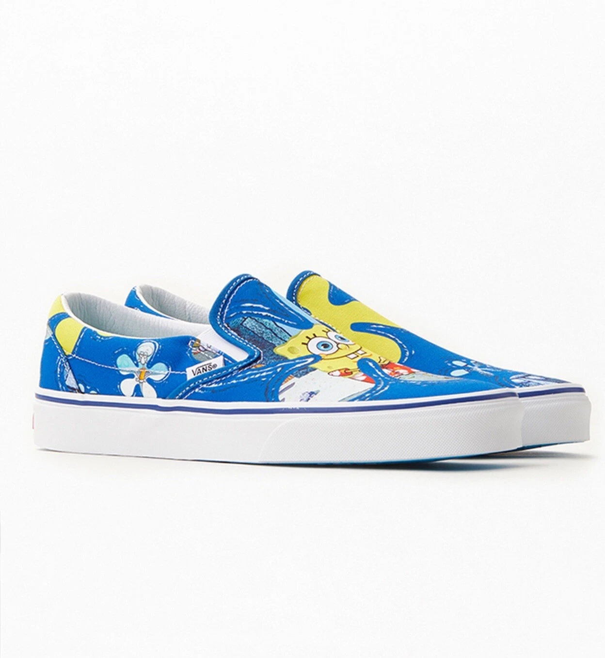 Pants quadrati Vans SpongeBob x classici slip on ""AlohaBob"" taglia US M3 5 W5