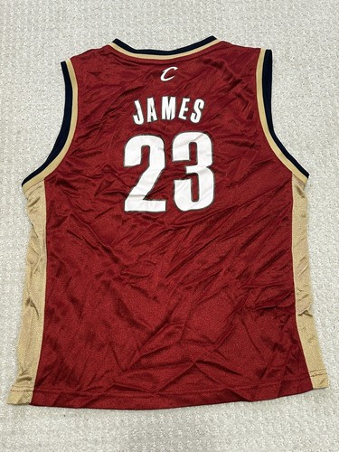 Lebron James Cleveland Cavaliers Jersey #23 Reebok Size Youth Large - Picture 2 of 8
