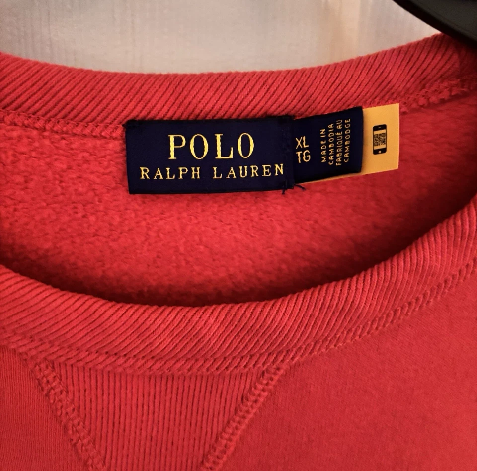 Ralph Lauren Talla XL Mujer’s Polar Pullover Sudadera Rosa Oscuro Usada Foto 3 de 4