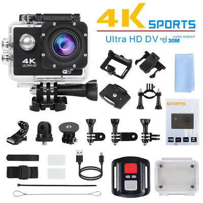 4K Action Camera/ Sport Camera 2'' Wifi 1080P HD Waterproof Camcorder Remote Pro