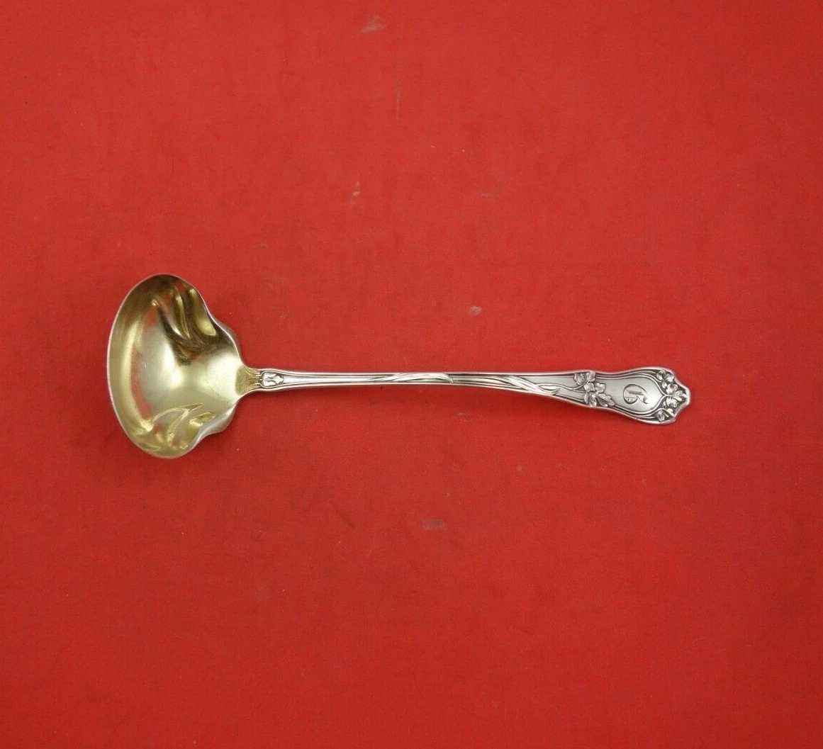 Vine by Gorham Sterling Silver Sauce Ladle Gold Washed 5 1/4" Serving Heirloom