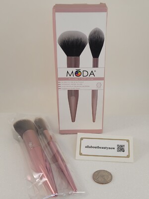 MODA Brushes Powder & Soft Glow Set Full Size Brand New In Box