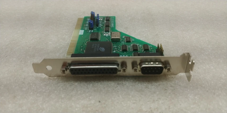 VINTAGE 8 BIT ISA SERIAL AND 1 PARALLEL PRINTER PORT EUD 5U9 BRI4193 FREE SHIP!! - Image 3 of 4