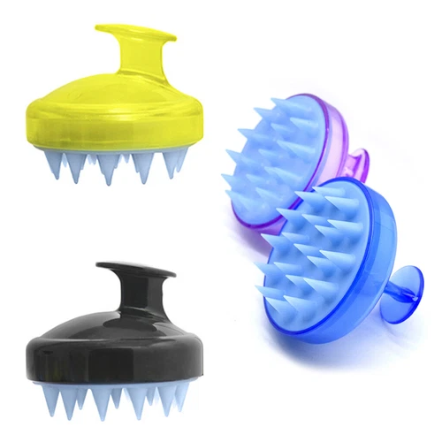 Silicone Scalp Brush Shower Shampoo Massage Comb Hair Washing Massager