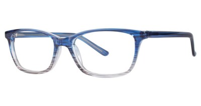 MODERN OPTICAL OUTGOING WOMEN'S PLASTIC EYEGLASSES 52-16-140 BLUE W/ SOFT CASE