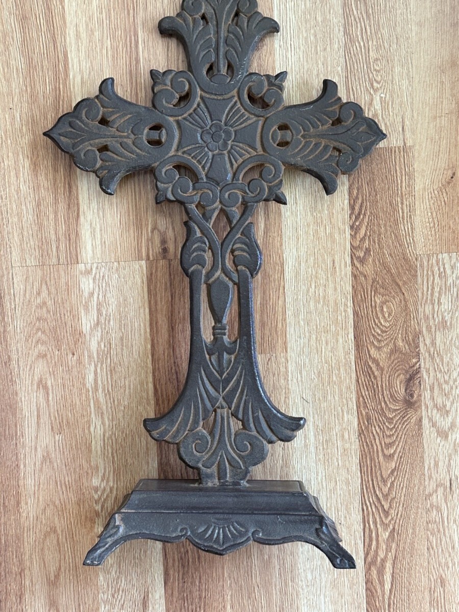 60s ビンテージ アイアンクロス ペンダント スカ ピン デビル プレート VINTAGE Cast Iron Metal Cross 21
