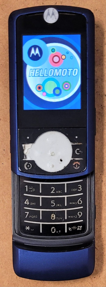 Motorola RIZR / Rizor Z3 - Blue ( T-Mobile ) Very Rare Slider