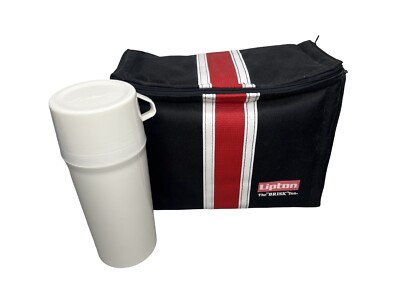 Lipton Iced Tea Soft Sided COOLER Lunch Bag & Aladdin Thermos PROMO - NOS