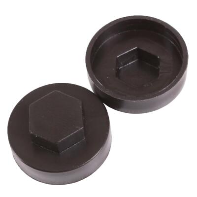 Taskar 19mm Hex Tek Roofing Screw Cover Caps Black