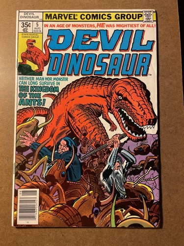DEVIL DINOSAUR  # 5  NOT CGC RATED  NM/M   9.2  1978  BRONZE  AGE