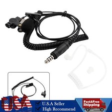 7.1-A3 In-ear Headset Single listening Transparent Air Tube Earphone with Mic