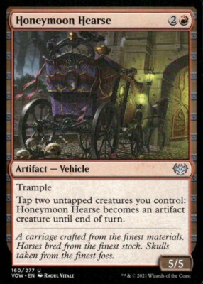 Honeymoon Hearse 160/277 Crimson Vow MTG Magic the Gathering card