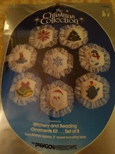 DELIGHTFUL NEW PARAGON CHRISTMAS JOY ORNAMENTS SET OF 8 KIT 