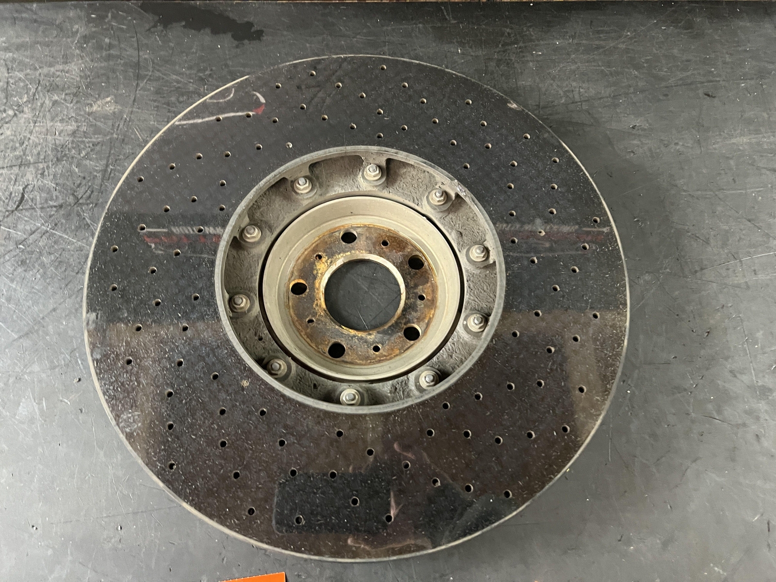 2007 BENTLEY CONTINENTAL GT RH PASSENGER FRONT CERAMIC BRAKE ROTOR 3W0615302C