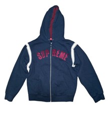 Supreme Jet Sleeve Zip Up Hooded Sweatshirt Black — listing 2
