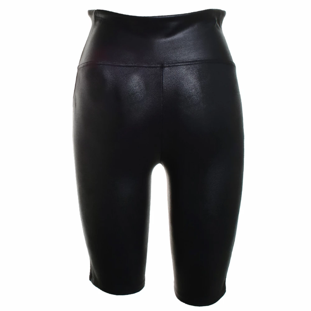spanx faux leather shorts
