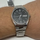 Vintage Seiko SQ 7546-8069 Railroad Approved Day Date Watch