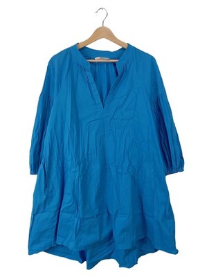 DEVOTION Hemdblusenkleid Damen Kleid Gr. DE 36 blau Casual-Look