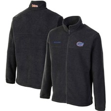 Columbia Charcoal Florida Gators Flanker II Full-Zip Fleece Jacket Mens Size M