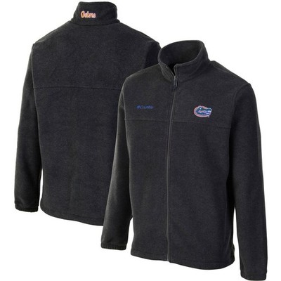 Columbia Charcoal Florida Gators Flanker II Full-Zip Fleece Jacket Mens Size M