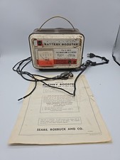 Sears Allstate Battery Booster 6 or 12 Volts USA PARTS NOT TESTED with Pamphlet