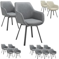 Esszimmerstuhl Drehbarer Stuhl Gepolstert Polsterstuhl Küchenstuhl Büro Sessel 