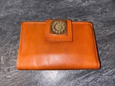 New 1970s Zodiac Sign Brown Leather Flap Closure Wallet by Rolfs H
