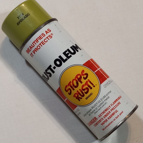 No Stem Full 1982 RUST-OLEUM 13oz AVOCADO Green Spray Paint Can Vintage Graffiti