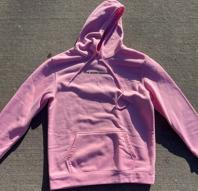 The Divine Feminine Pink Pullover Hoodie Graphic Logo Fleece L