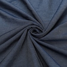 3.8 oz Denim Fabric 1 Yard 63 Inch Cotton Denim Fabric by the Yard Deep Blue