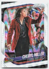 2025 Panini Prizm WNBA #134 Cheryl Miller White Seismic Prizms Phoenix Mercury