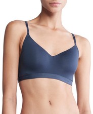 Calvin Klein Form to Body Lightly Lined Bralette QF7618, Speakeasy, sz XL