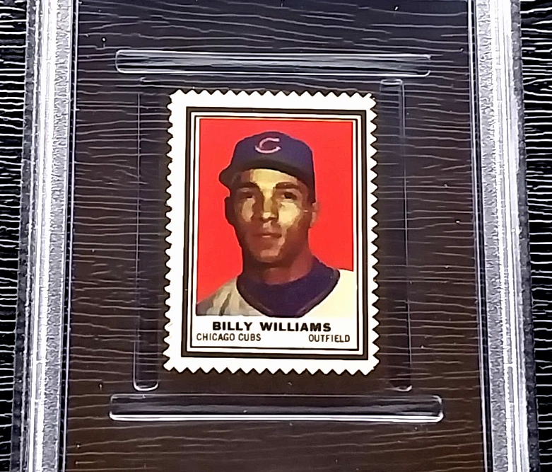 1962 TOPPS BASEBALL STAMPS BILLY WILLIAMS ***AMAZING EYE APPEAL*** PSA 6 EXMT - Image 2 of 4