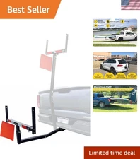 Heavy-Duty Hitch Mount Truck Bed Extender - Expandable for Maximum Load Capacity
