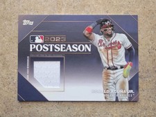 2024 Topps Postseason Performance Relic Ronald Acuna Jr /99 Atlanta Braves