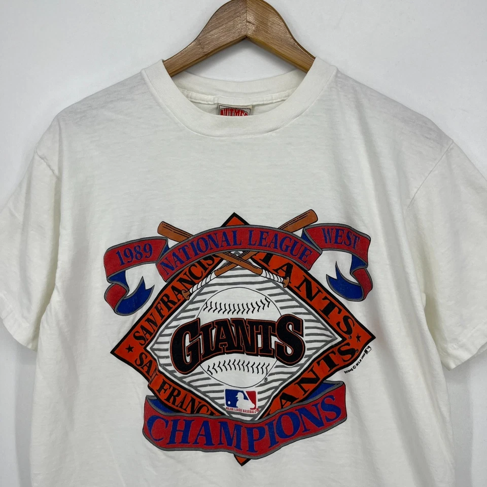 Camiseta de béisbol Nuez moscada Gigantes de San Francisco para hombre XL blanca 1989 de colección EE. UU. Foto 2 de 4