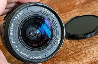 MINT Canon EF-S 18-55mm f/ 3.5-5.6 Standard Zoom Lens for EOS Rebel DSLR AF/MF