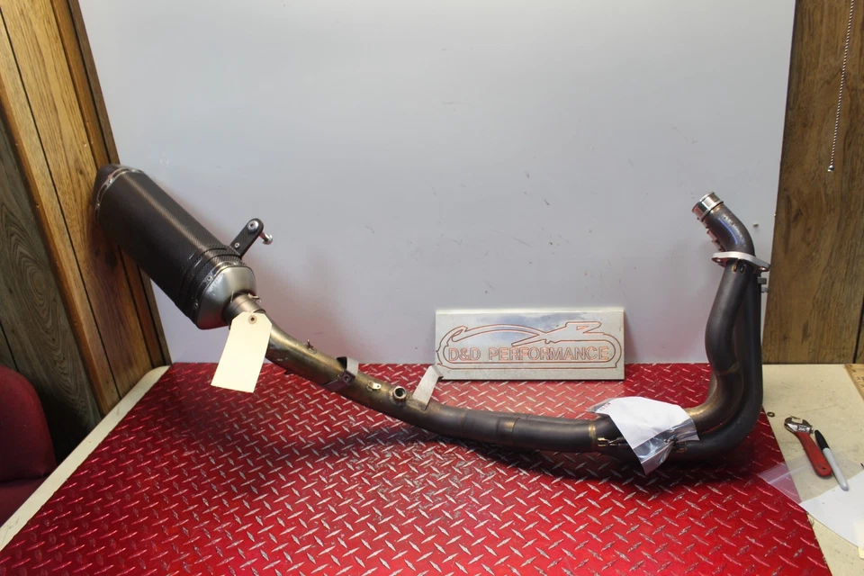 Kawasaki Ninja 1000 Akrapovic 2011 cabezal de escape completo silenciador de fibra de carbono NJ51 Foto 2 de 4