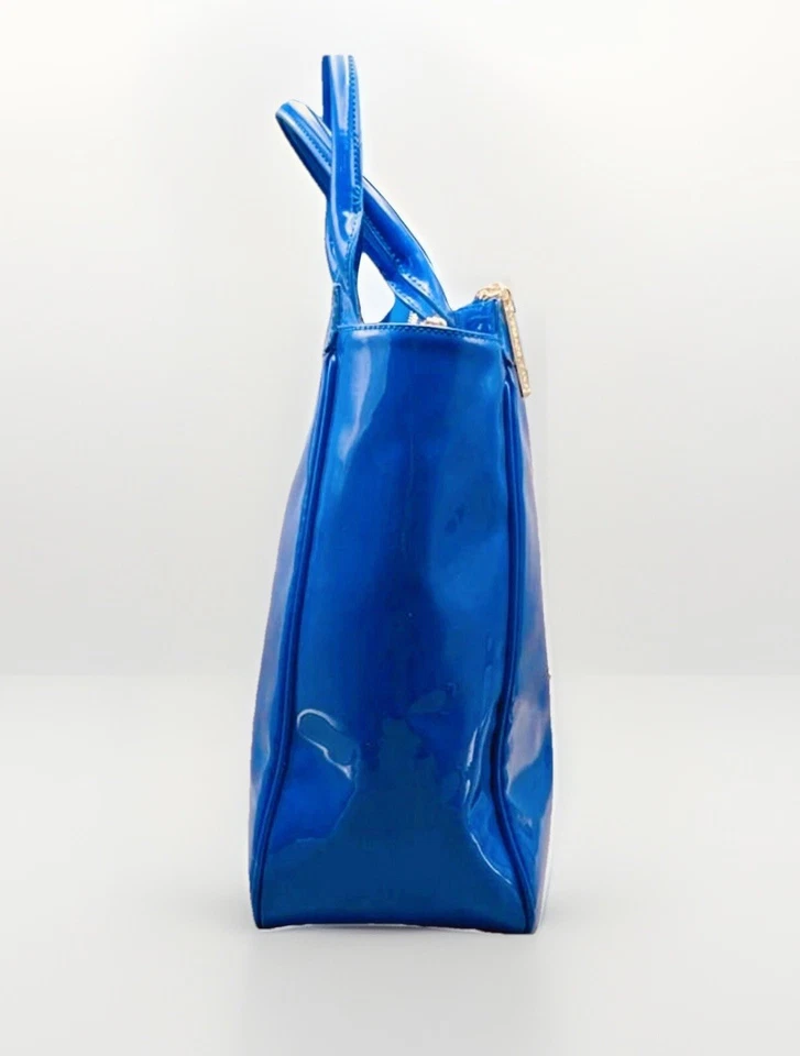 Versace Jeans Couture Azul Charol Bolso de Hombro, Bolso, Cartera Foto 3 de 4