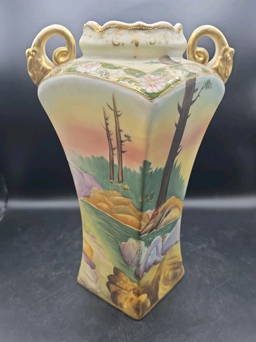 陶瓷日本古董花瓶| eBay