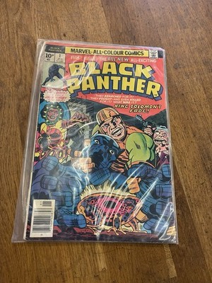Marvel Comics Black Panther #1 Comic Book King Solomon's Frog 1977