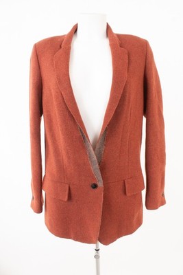 M.GRIFONI Damen Blazer Jackett Gr. IT 44 DE 38 mit Wolle Mehrfarbig